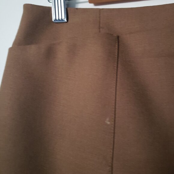Tory Burch equestrian tan wool mini skirt - Picture 5 of 8